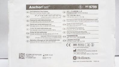 Hollister 9799 AnchorFast Oral Endotracheal Tube Fastener Fits 5.0-10.0mm Tubes